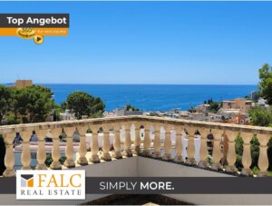 Sonnige Villa mit herrlichem Meerblick in San Agusti, Palma de Mallorca.